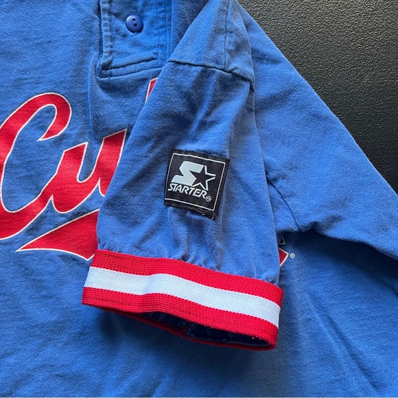 Vintage Y2K Starter Chicago Cubs Kids Jersey T Shirt MLB Baseball Tee - Picture 7 of 11